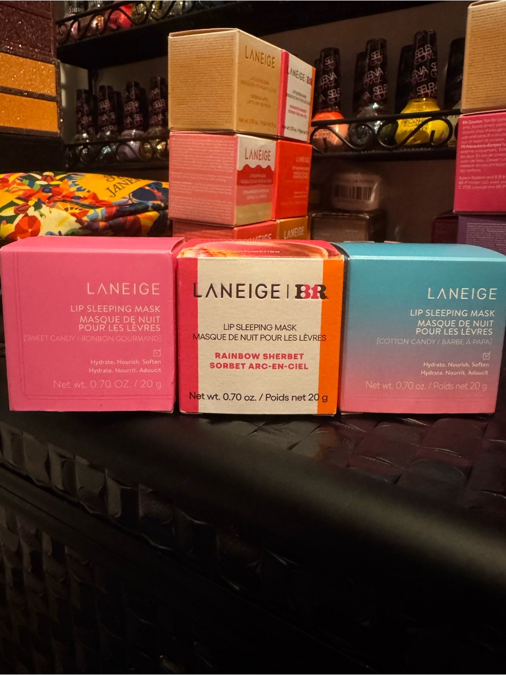 LANEIGE Lip Mask Trio #4-Sweet Candy/Rainbow Sherbet/Cotton Candy